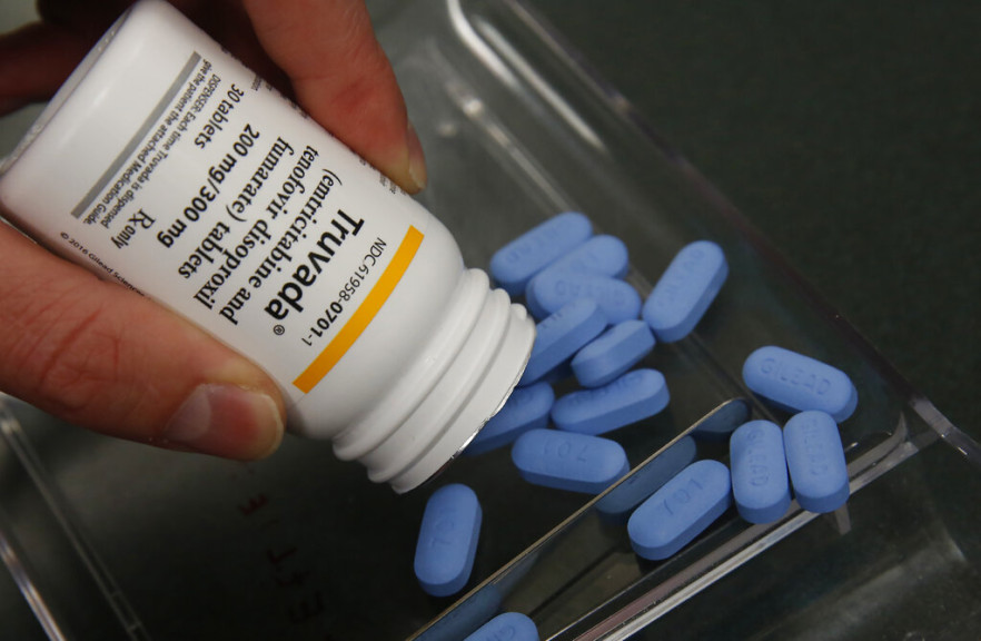 Pharmacist Clint Hopkins displays the HIV prevention drug Truvada at Pucci's Pharmacy in Sacramento, Calif., Monday, Oct. 7, 2019.