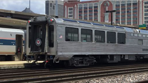 Stock photo of a passenger train