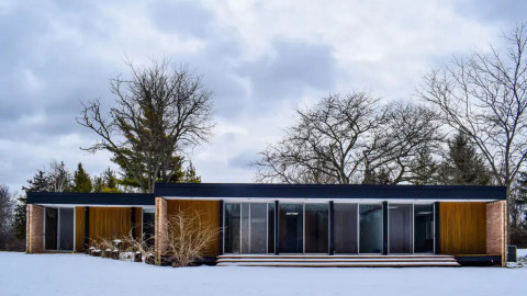 The 2,200-square-foot house was built by the local Modernist architect John Schmidtke. Some are hoping it will be preserved.