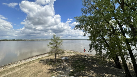 The confluence of the Ohio and Mississippi rivers on the southernmost edge of Illinois was once the site of Camp Defiance, a Union Civil War base in Cairo which hosted up to 5,000 African Americans. 