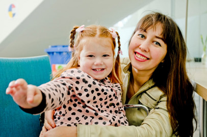 Mariia, 29, and her daughter, Aphrodite, 3, made it safely to the Netherlands after fleeing their home in Ukraine. Mariia's mother, Maryna Teplova, is a doctoral student at Illinois State University.