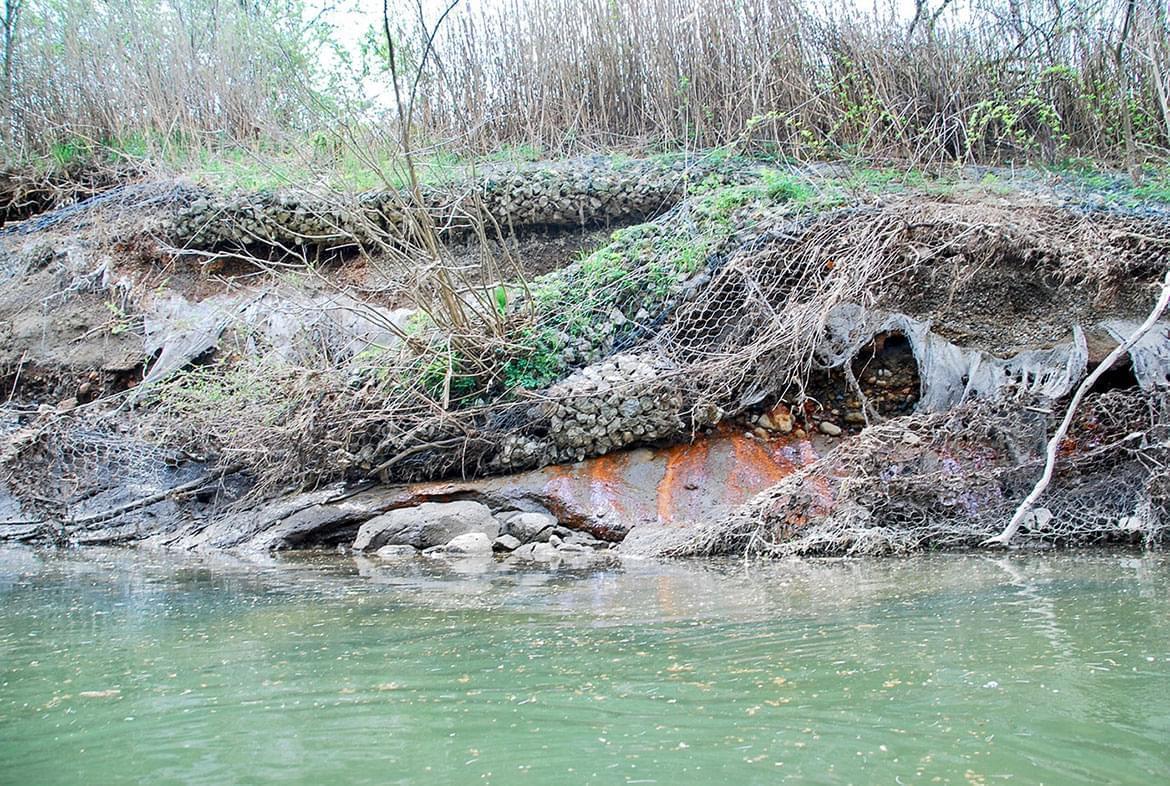 Coal ash seeps on the Middle Fork River